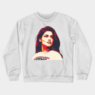 Retro Pop Art Woman Crewneck Sweatshirt
